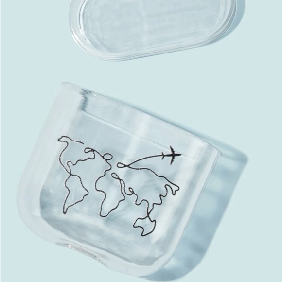 Map & Airplane AirPod Case - Picture 2 of 2